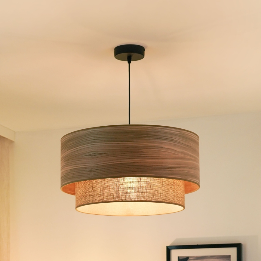 Brilagi - Luster na lanku MONTANA BOHO 1xE27/15W/230V pr. 45 cm hnedá/čierna