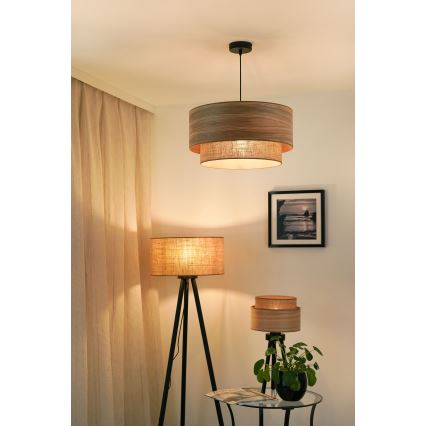 Brilagi - Luster na lanku MONTANA BOHO 1xE27/15W/230V pr. 45 cm hnedá/čierna