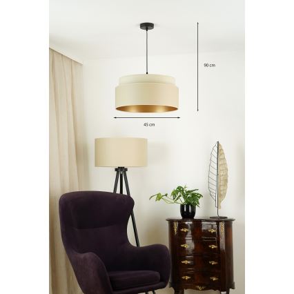 Brilagi - Luster na lanku OREGON VEGE 1xE27/15W/230V pr. 45 cm béžová