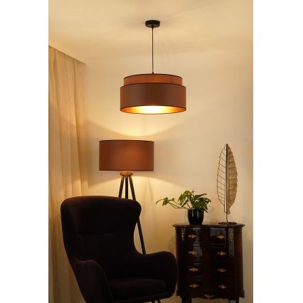 Brilagi - Luster na lanku OREGON VEGE 1xE27/15W/230V pr. 45 cm hnedá