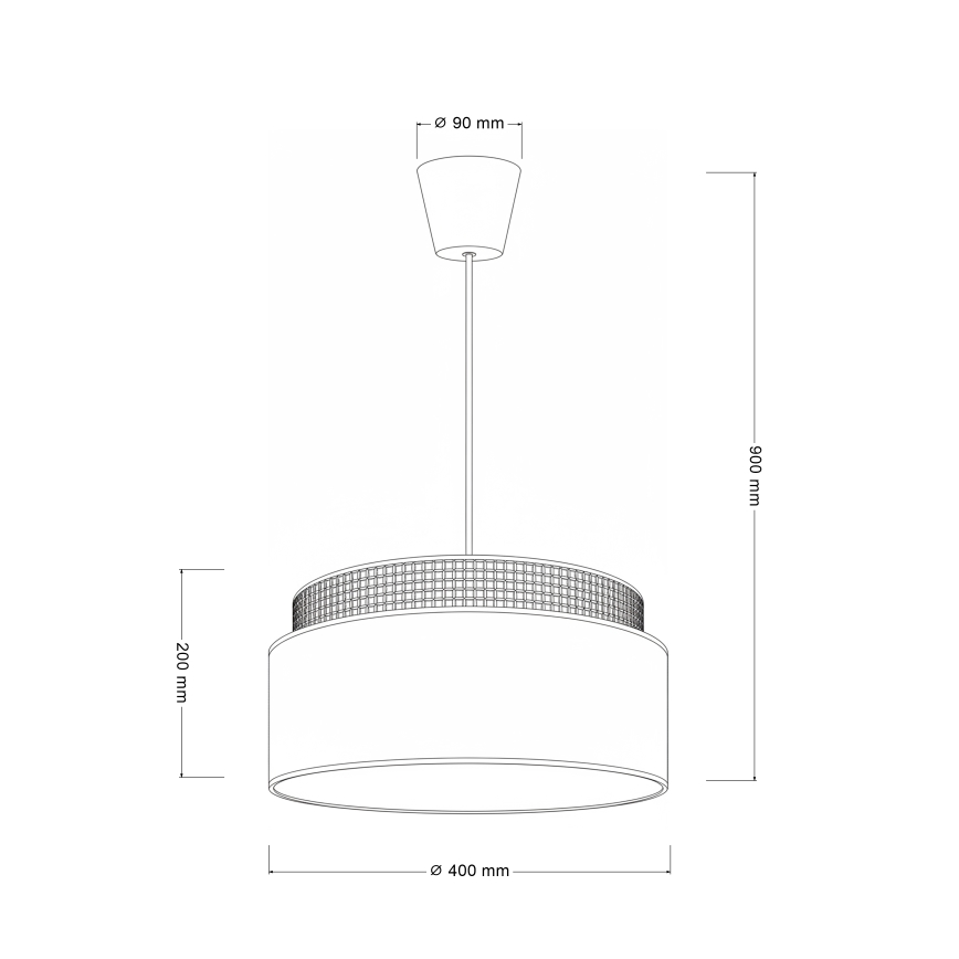 Brilagi - Luster na lanku PADOVA 1xE27/60W/230V pr. 40 cm krémový