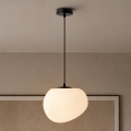 BRILAGI - Luster na lanku PEBBLES 1xE27/40W/230V pr. 25 cm čierna