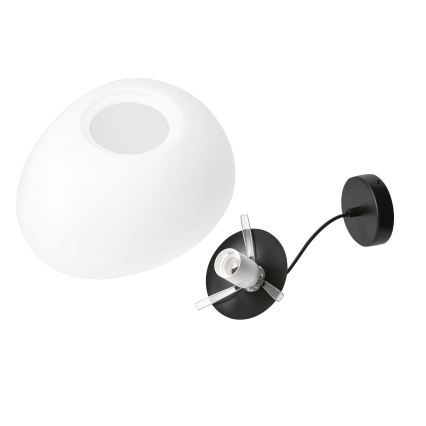 BRILAGI - Luster na lanku PEBBLES 1xE27/40W/230V pr. 25 cm čierna