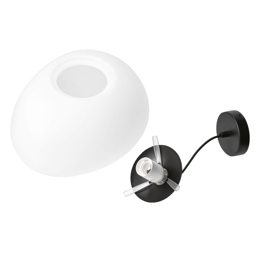 BRILAGI - Luster na lanku PEBBLES 1xE27/40W/230V pr. 25 cm čierna