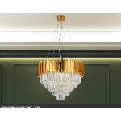 Brilagi - Luster na lanku PLAZA 9xE14/40W/230V