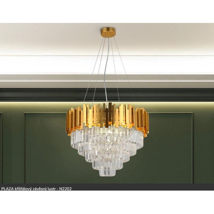 Brilagi - Luster na lanku PLAZA 9xE14/40W/230V