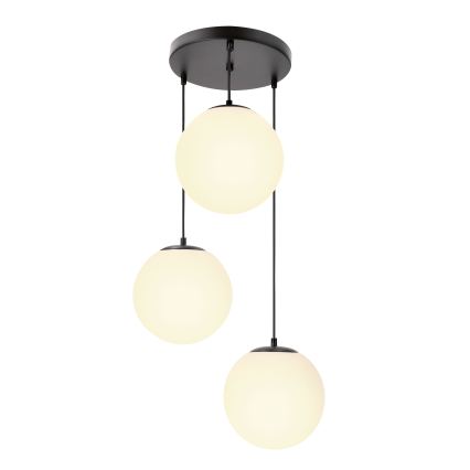 BRILAGI - Luster na lanku POLOS 3xE27/40W/230V, priemer 42 cm, čierna