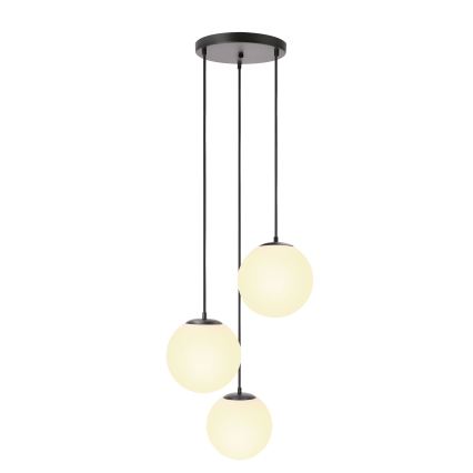 BRILAGI - Luster na lanku POLOS 3xE27/40W/230V, priemer 42 cm, čierna