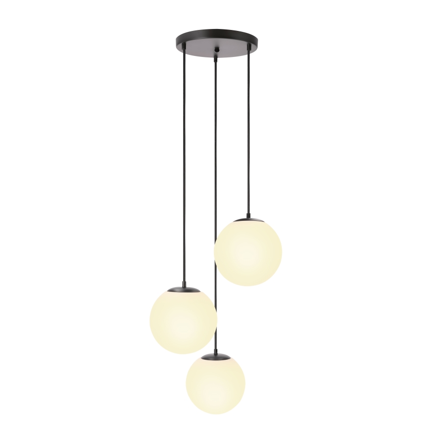 BRILAGI - Luster na lanku POLOS 3xE27/40W/230V, priemer 42 cm, čierna
