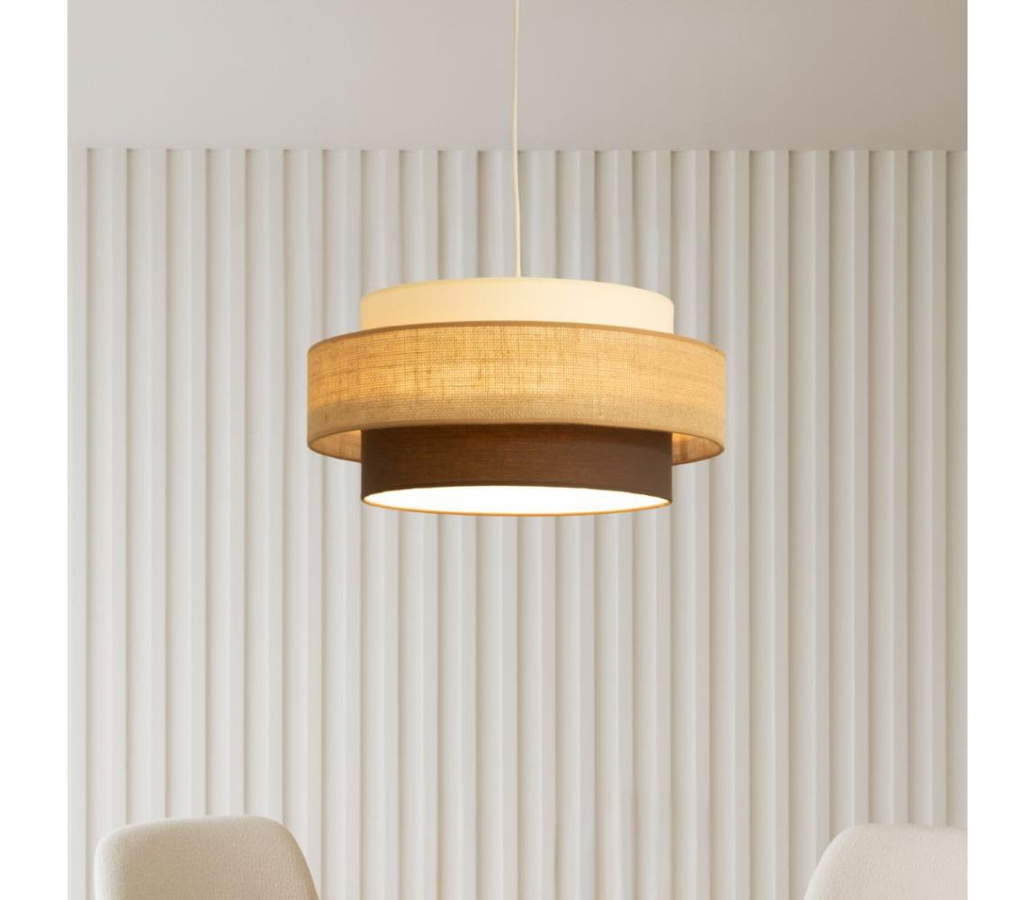 Brilagi - Luster na lanku RESNA 1xE27/60W/230V pr. 40 cm béžová/čierna H0440