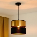 BRILAGI - Luster na lanku ROYAL 1xE27/15W/230V pr. 25 cm čierna/zlatá