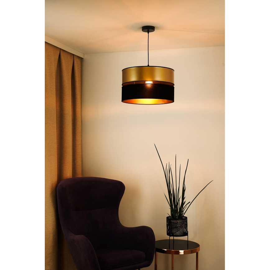 Brilagi - Luster na lanku ROYAL 1xE27/15W/230V pr. 40 cm čierna/zlatá