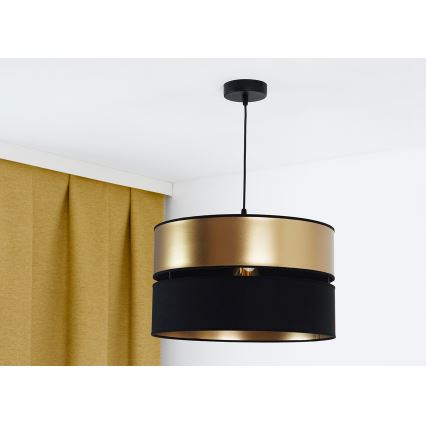Brilagi - Luster na lanku ROYAL 1xE27/15W/230V pr. 40 cm čierna/zlatá