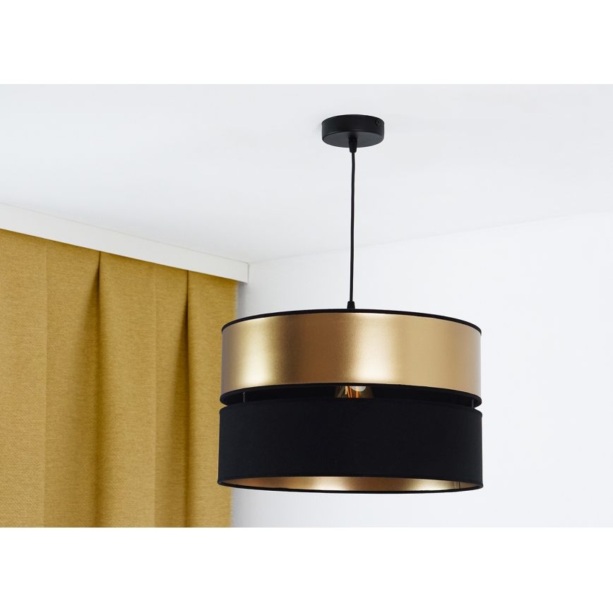 Brilagi - Luster na lanku ROYAL 1xE27/15W/230V pr. 40 cm čierna/zlatá