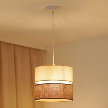 Brilagi - Luster na lanku ROYAL YUTE 1xE27/15W/230V pr. 25 cm béžová/krémová