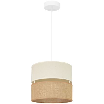 Brilagi - Luster na lanku ROYAL YUTE 1xE27/15W/230V pr. 25 cm béžová/krémová