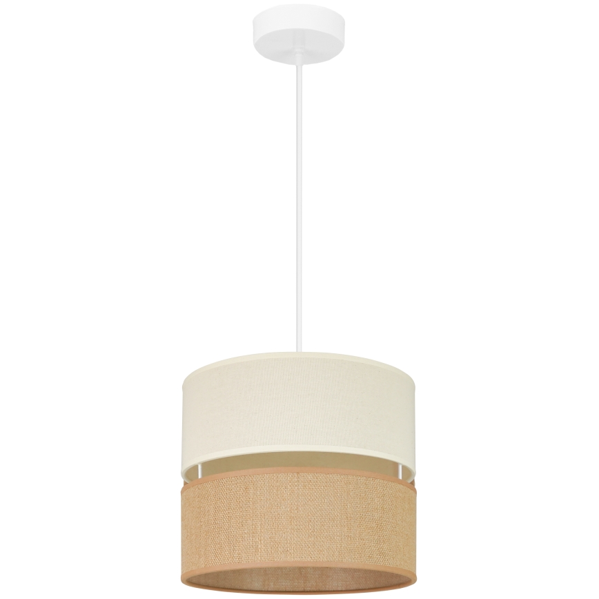 Brilagi - Luster na lanku ROYAL YUTE 1xE27/15W/230V pr. 25 cm béžová/krémová