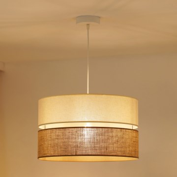 Brilagi - Luster na lanku ROYAL YUTE 1xE27/15W/230V pr. 40 cm béžová/krémová