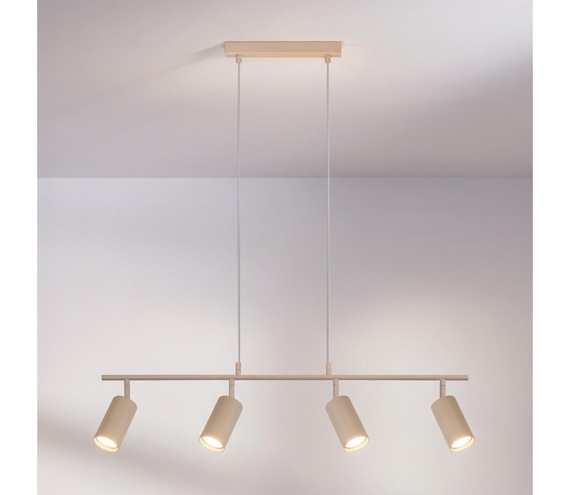 Brilagi - Luster na lanku SELE 4xGU10/30W/230V béžový WO-NPL-06-BEI-OEM