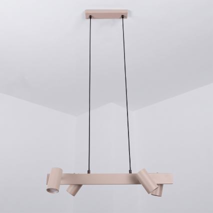Brilagi - Luster na lanku SELE 4xGU10/30W/230V béžový