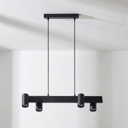 Brilagi - Luster na lanku SELE 4xGU10/30W/230V čierna