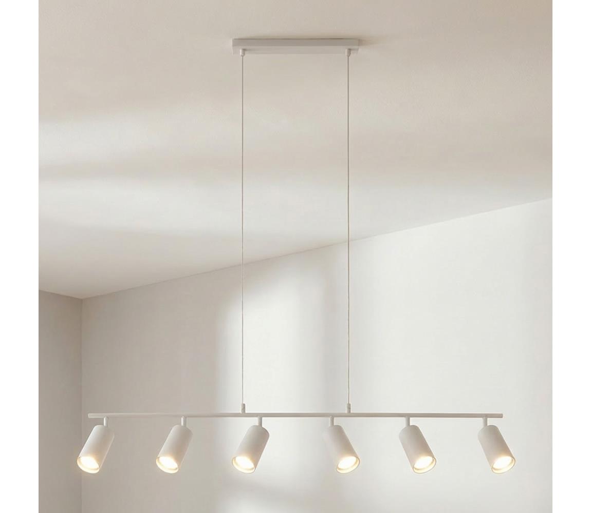 Brilagi - Luster na lanku SELE 6xGU10/30W/230V biela WO-NPL-04-WHT-OEM