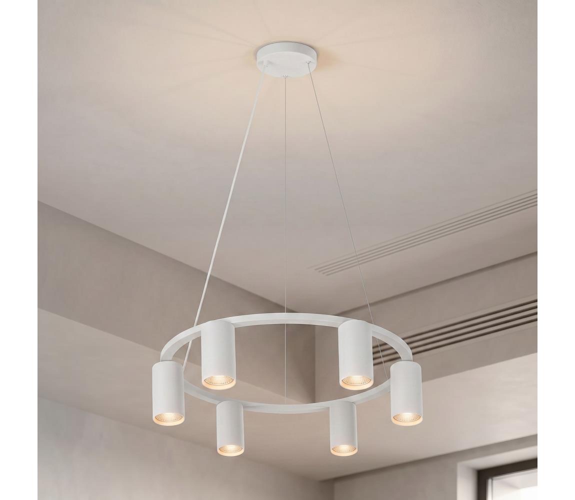 Brilagi - Luster na lanku SELE 6xGU10/30W/230V biela WO-SELEP-C02-WHT-OEM