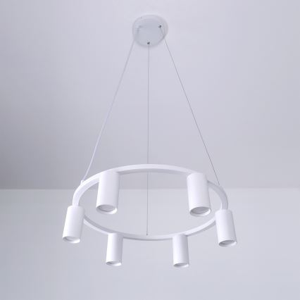 BRILAGI - Luster na lanku SELE 6xGU10/30W/230V biela