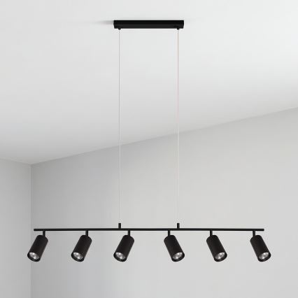 Brilagi - Luster na lanku SELE 6xGU10/30W/230V čierny