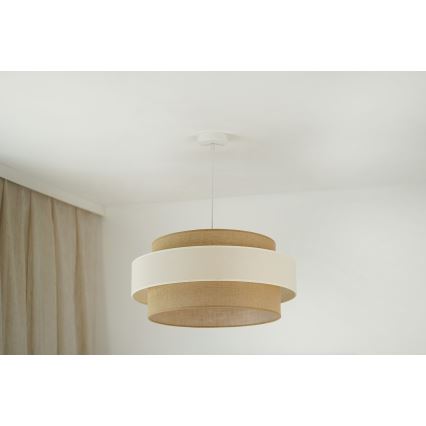 Brilagi - Luster na lanku SPACE LIGHT 1xE27/15W/230V pr. 50 cm béžová/krémová