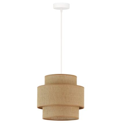 Brilagi - Luster na lanku SPACE YUTE 1xE27/15W/230V pr. 25 cm béžová/biela