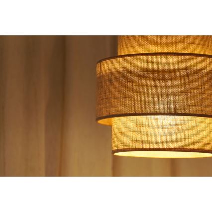 Brilagi - Luster na lanku SPACE YUTE 1xE27/15W/230V pr. 25 cm béžová/biela