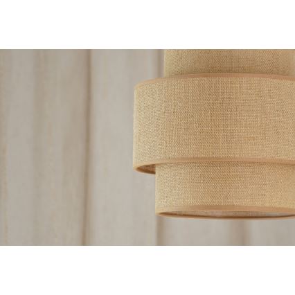 Brilagi - Luster na lanku SPACE YUTE 1xE27/15W/230V pr. 25 cm béžová/biela