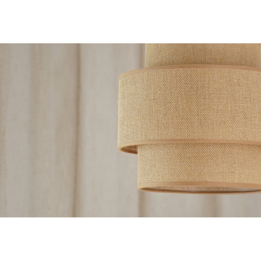 Brilagi - Luster na lanku SPACE YUTE 1xE27/15W/230V pr. 25 cm béžová/biela