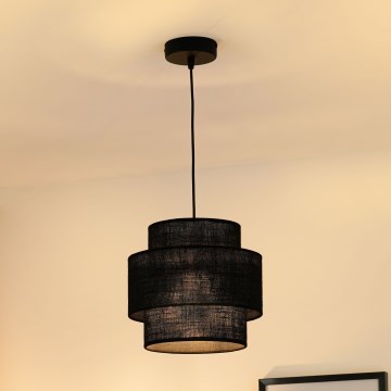 Brilagi - Luster na lanku SPACE YUTE 1xE27/15W/230V pr. 25 cm čierna