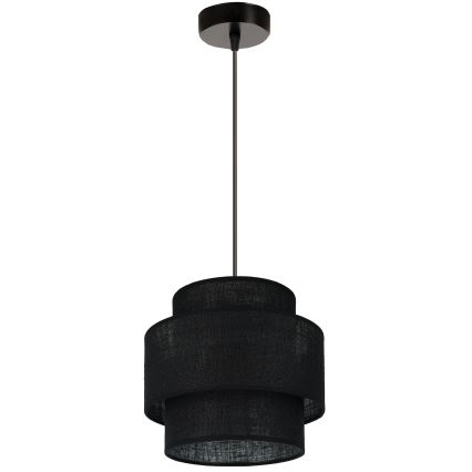 Brilagi - Luster na lanku SPACE YUTE 1xE27/15W/230V pr. 25 cm čierna