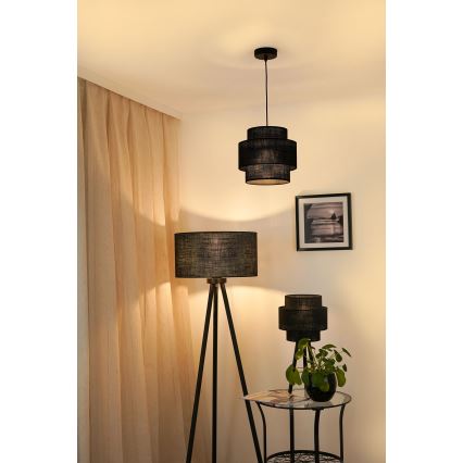 Brilagi - Luster na lanku SPACE YUTE 1xE27/15W/230V pr. 25 cm čierna