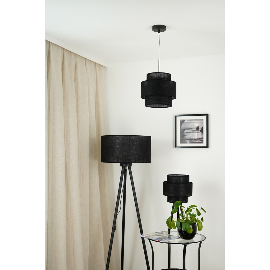 Brilagi - Luster na lanku SPACE YUTE 1xE27/15W/230V pr. 25 cm čierna