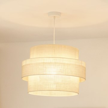 Brilagi - Luster na lanku SPACE YUTE 1xE27/15W/230V pr. 50 cm krémová/biela