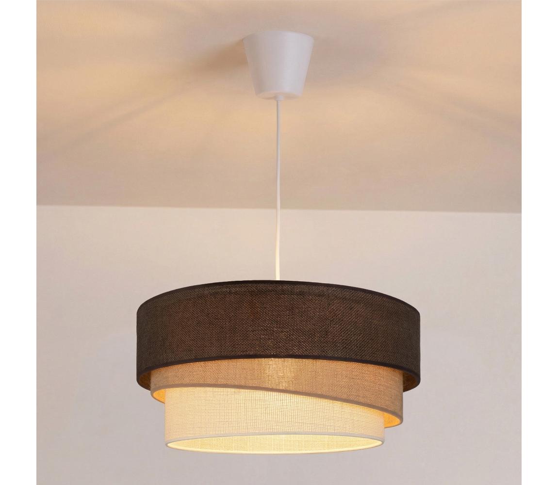 Brilagi - Luster na lanku TRIO 1xE27/60W/230V priemer 40 cm hnedá/béžová/biela 8590828052562