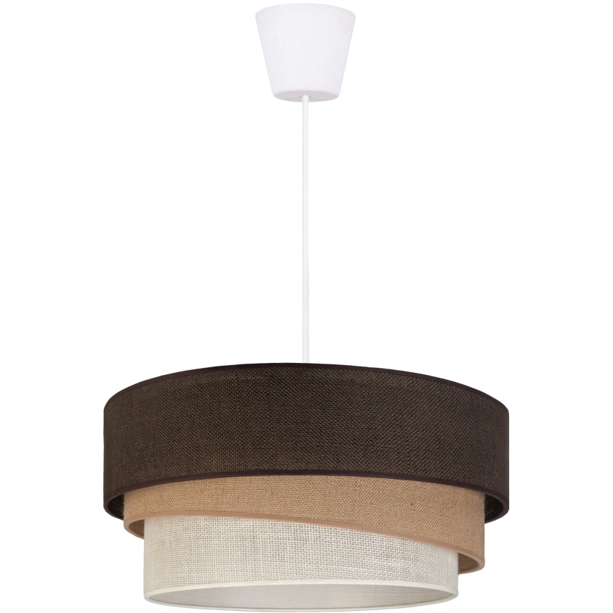 Brilagi - Luster na lanku TRIO 1xE27/60W/230V priemer 40 cm hnedá/béžová/biela