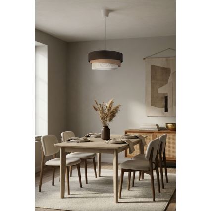 Brilagi - Luster na lanku TRIO 1xE27/60W/230V priemer 40 cm hnedá/béžová/biela
