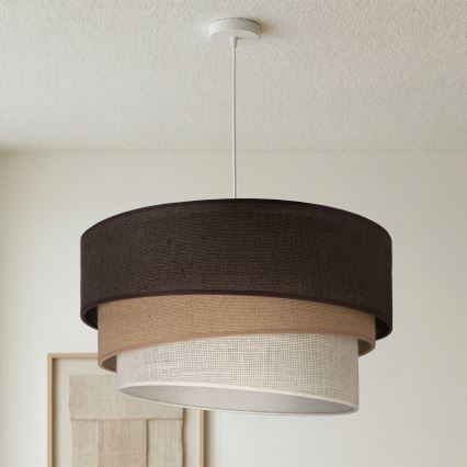 Brilagi - Luster na lanku TRIO 3xE27/60W/230V pr. 60 cm hnedá/béžová/biela
