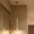 BRILAGI - Luster na lanku TUBE 1xGU10/15W/230V béžová/zlatá