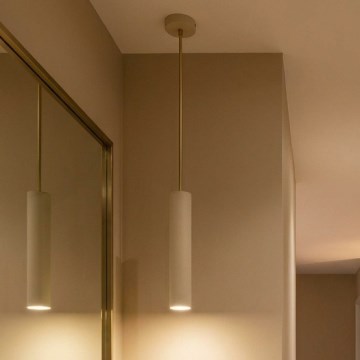 Brilagi - Luster na lanku TUBE 1xGU10/15W/230V béžová/zlatá