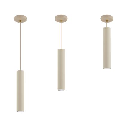 Brilagi - Luster na lanku TUBE 1xGU10/15W/230V béžová/zlatá