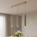 BRILAGI - Luster na lanku TUBE 3xGU10/15W/230V béžová/zlatá