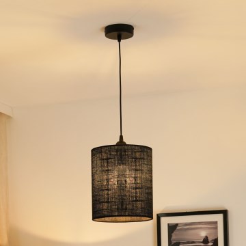 Brilagi - Luster na lanku TUBES 1xE27/15W/230V pr. 20 cm čierna