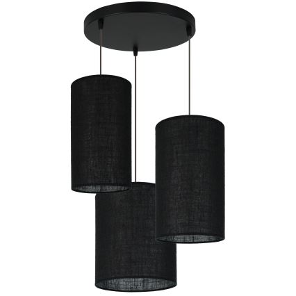Brilagi - Luster na lanku TUBES 3xE27/15W/230V čierna