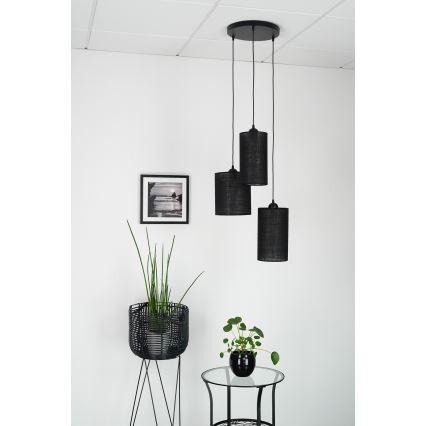 Brilagi - Luster na lanku TUBES 3xE27/15W/230V čierna